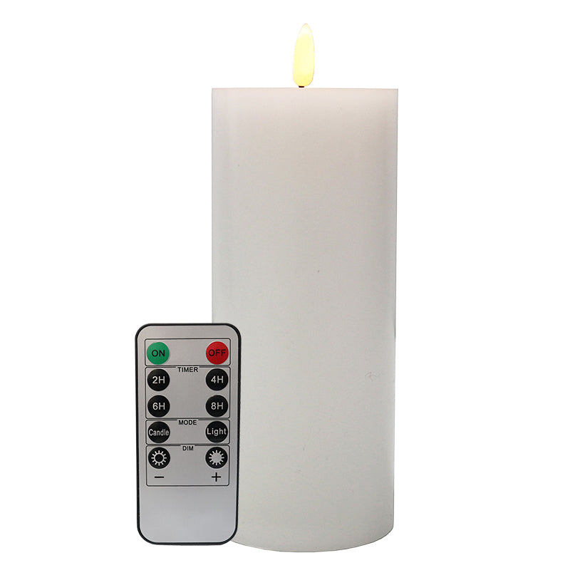 LED Battery Pillar Candle 7.5 x 17.5