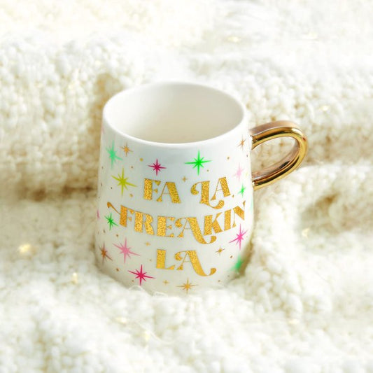 Tapered Mug - Fa La Freakin La - Holiday