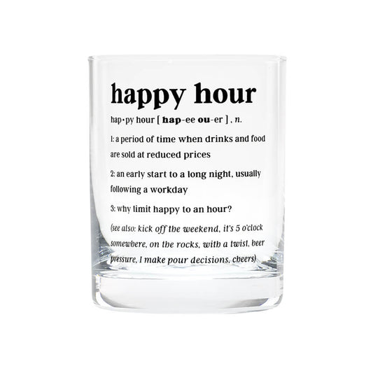 Defined Rocks Glass | Happy Hour
