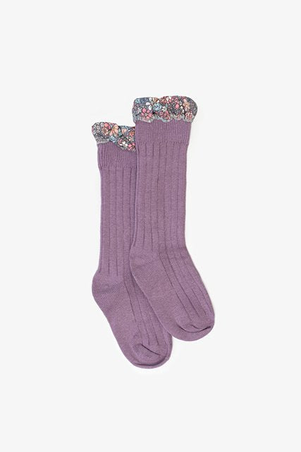 Bambino Sock | Floral Frill Lilac