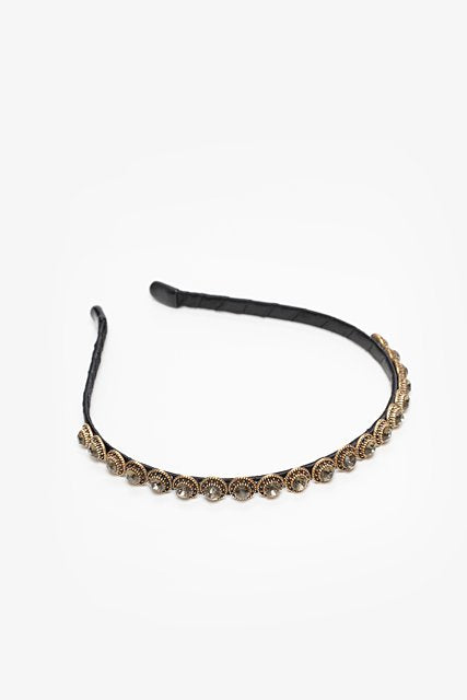 Rhinestone Headband | Mini Grey