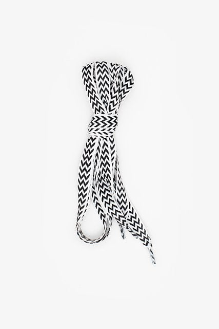 White Chevron Shoelaces