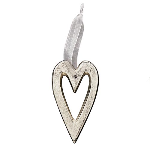 Silver Ornaments - Heart