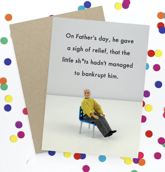 Card- Fathers day Bankrupt