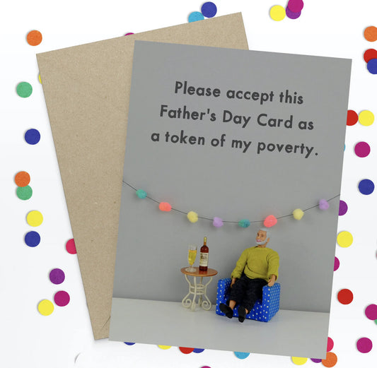Card - Fathers day Poverty