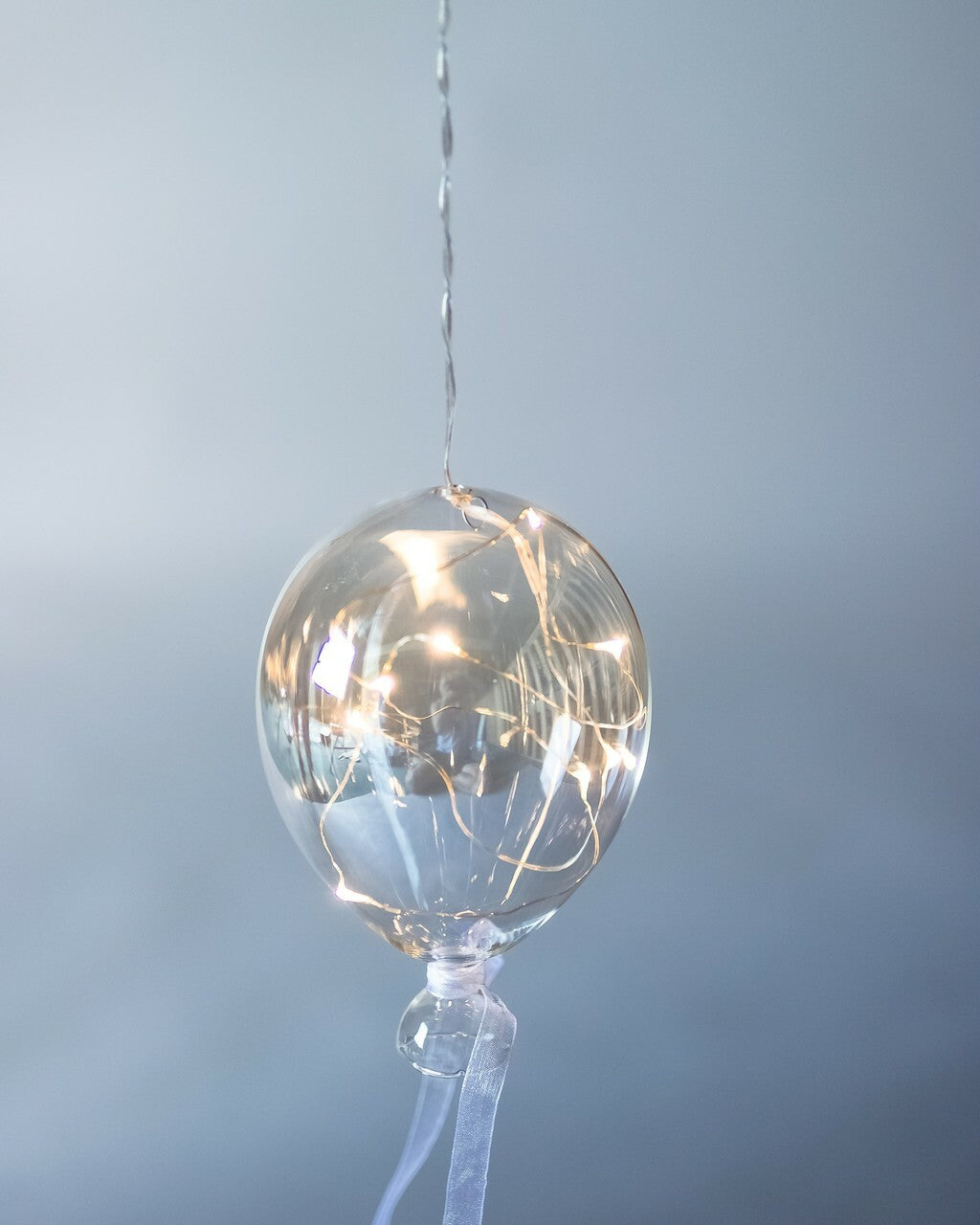 Hanging Glass Light | Clear tinted balloon