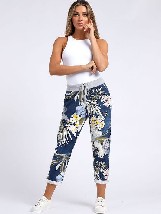 Denver Tropical Dark Blue Trousers
