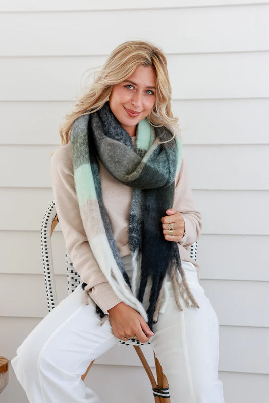 Millie Chunky Scarf | Mint