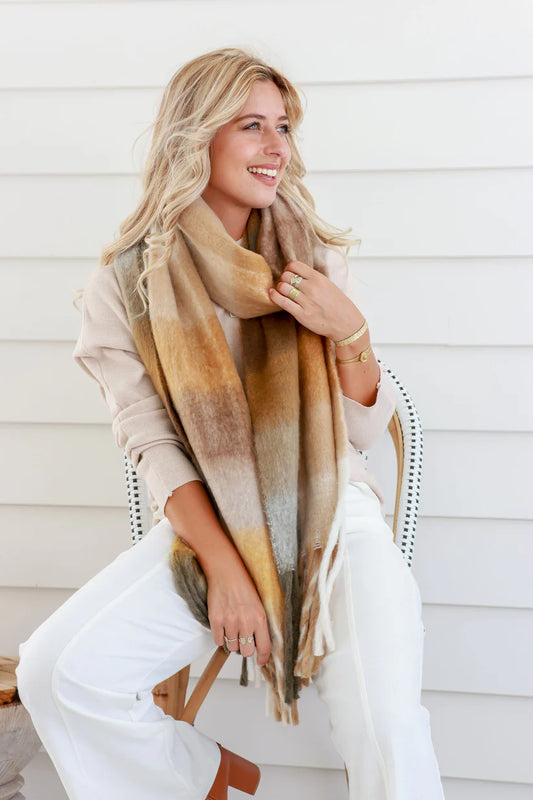 Millie Chunky Scarf | Coffee