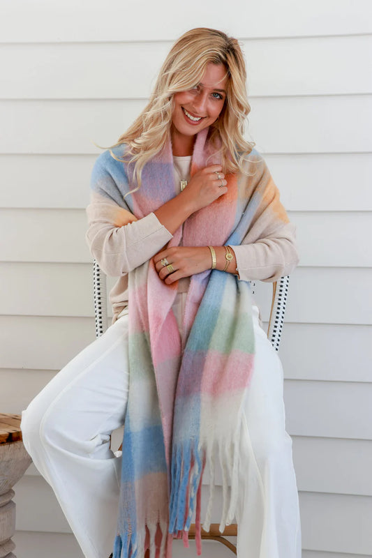Millie Chunky Scarf | Pastel
