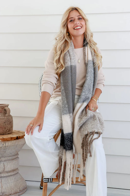 Millie Chunky Scarf | Natural