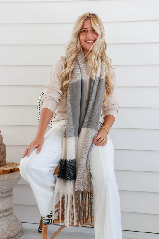Millie Chunky Scarf | Natural