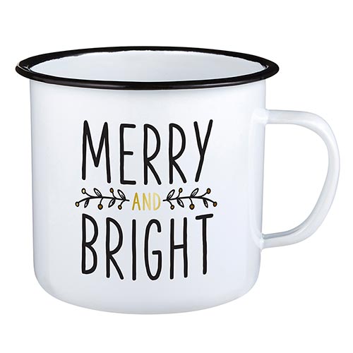 Enamel Mug - Holiday- Merry