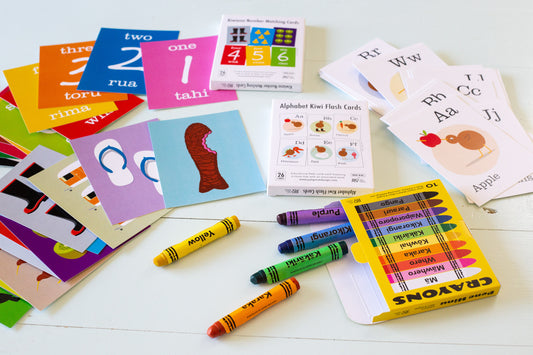 Kiwiana number flash cards