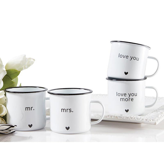 Enamel Mug Set | Mr & Mrs