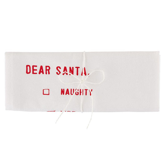 Thirsty Boy Teatowel - Dear Santa