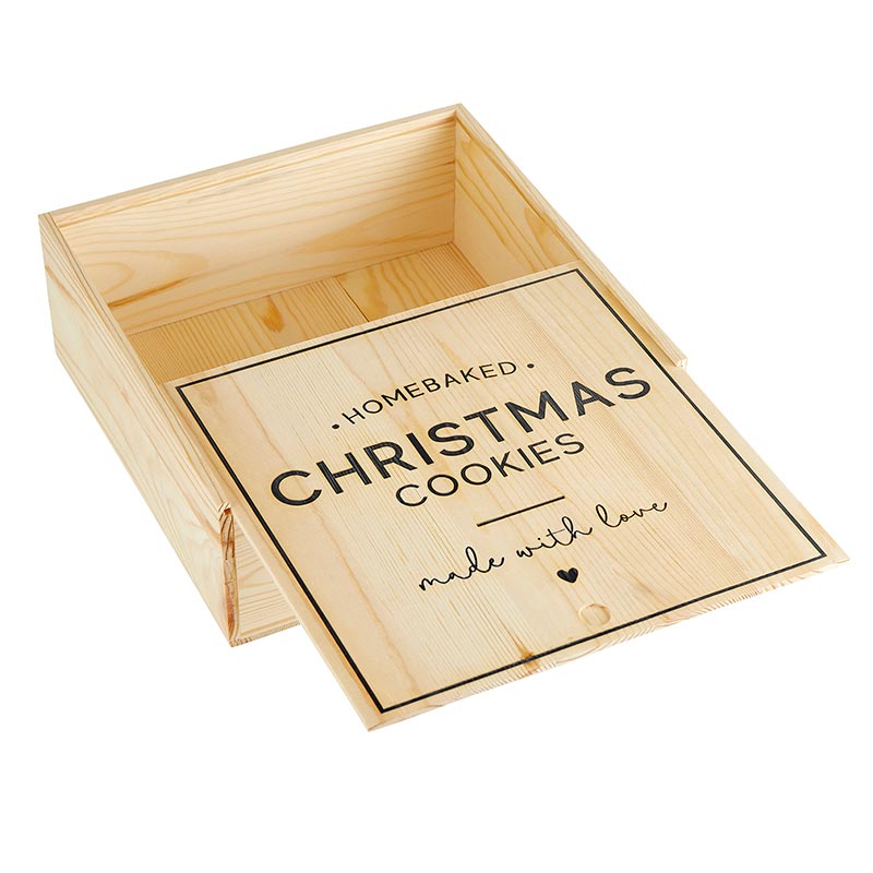 Sweets Wood Box LGE - Christmas Cookies