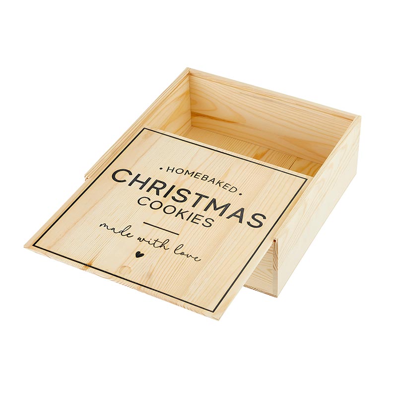 Sweets Wood Box LGE - Christmas Cookies