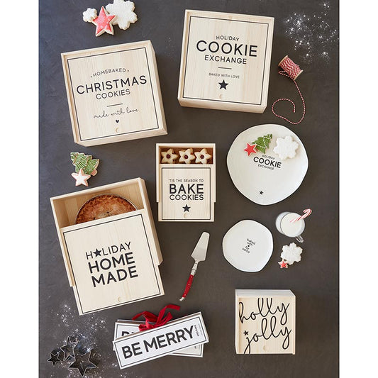 Sweets Wood Box LGE - Christmas Cookies