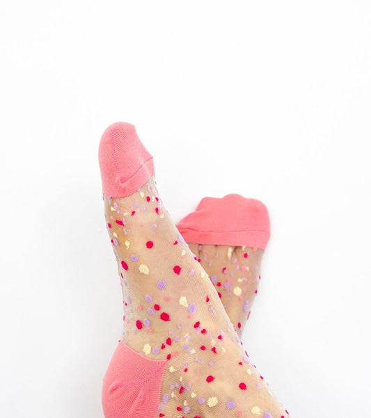 Party Crew Socks Coral