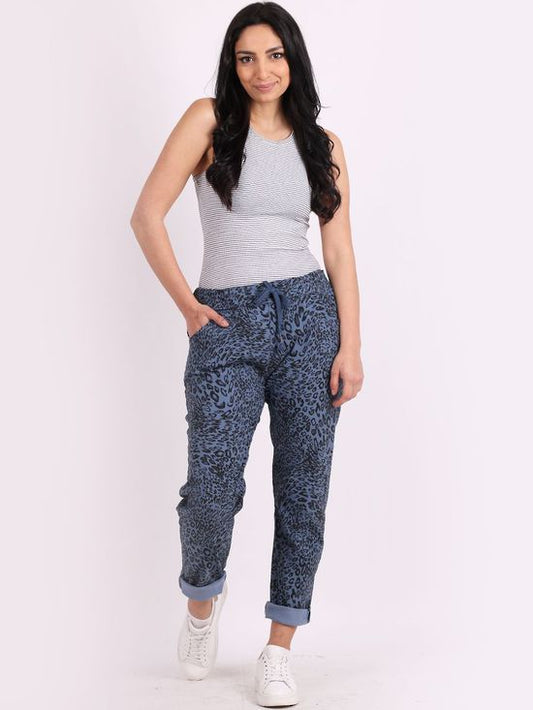 Leopard Trousers | Denim