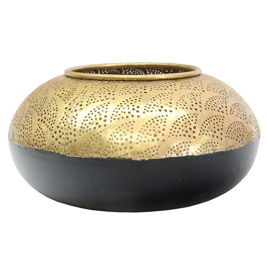 Mason Metal Lamp-Gold/Black
