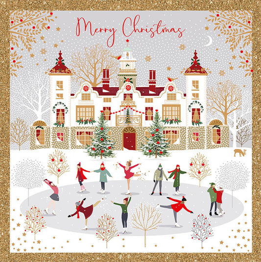 Pizazz Premium Boxed Christmas Cards | Skating