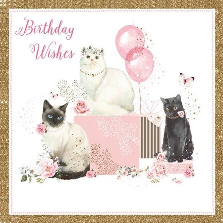 Pizazz Card | Birthday Cats