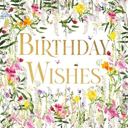 Pizazz Card | Birthday Wild Flowers