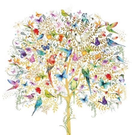 Pizazz Card | Bird Tree