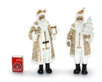 Gold Pearl Santas