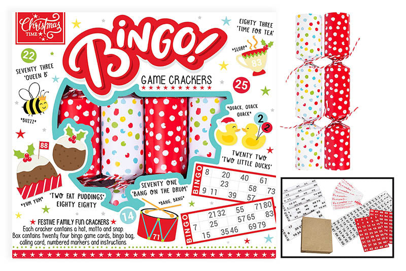 Novelty Christmas Crackers | Bingo