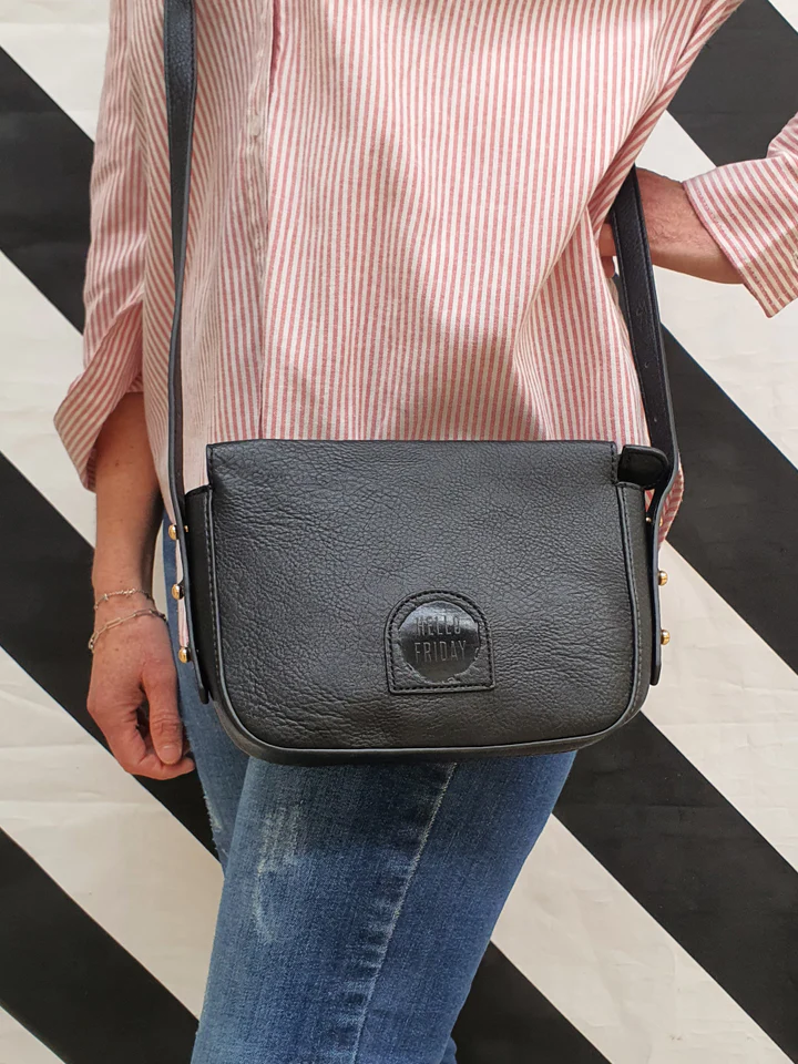 Riley Crossbody - Black (new larger version)