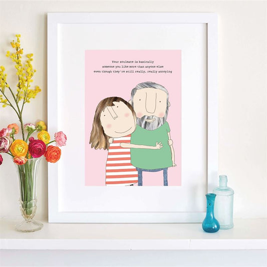 Rosie Made A Thing - Soulmate - A4 Art Print