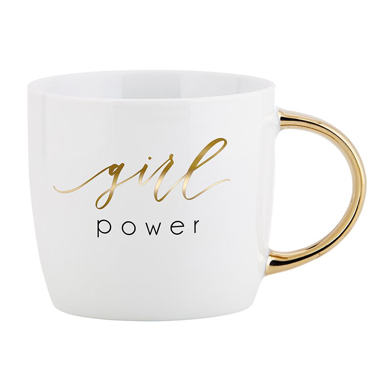 Gold Handle Mug - Girl Power