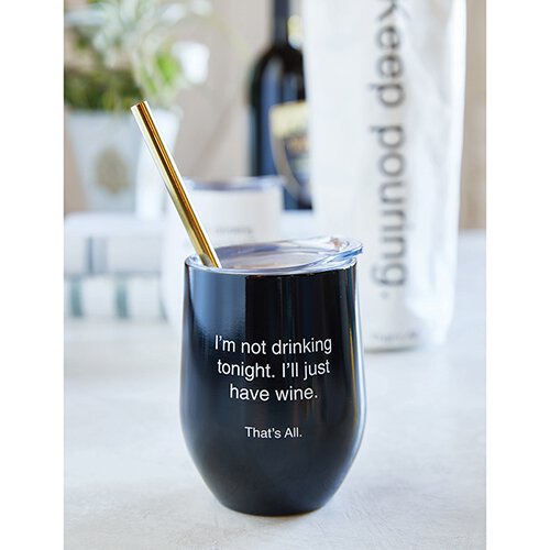 Stemless Wine Tumbler | Not Drinking