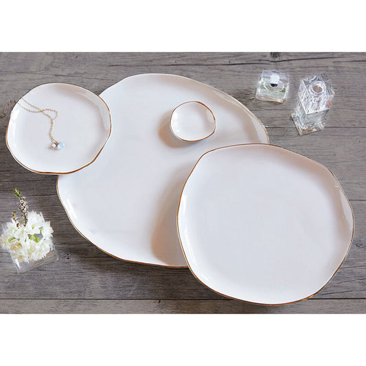 Ceramic Tray Small White