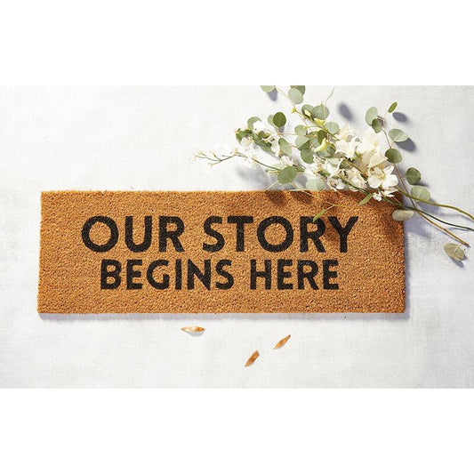Door Mat - Our Story Begins Here