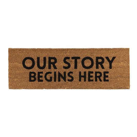 Door Mat - Our Story Begins Here