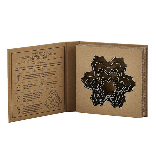 Cardboard Book Set - Snowflake Cookie Cutters