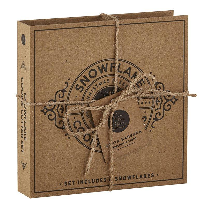 Cardboard Book Set - Snowflake Cookie Cutters