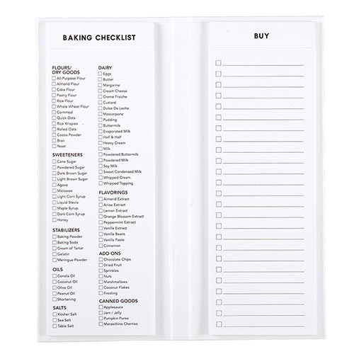 Baking Planner | Peace Love Bake
