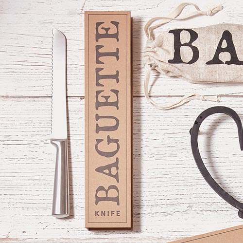 Cardboard Book Set - Baguette Knife