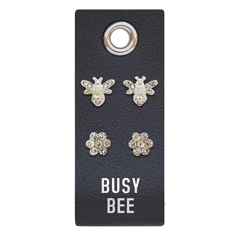Silver Stud Earrings | Busy Bee