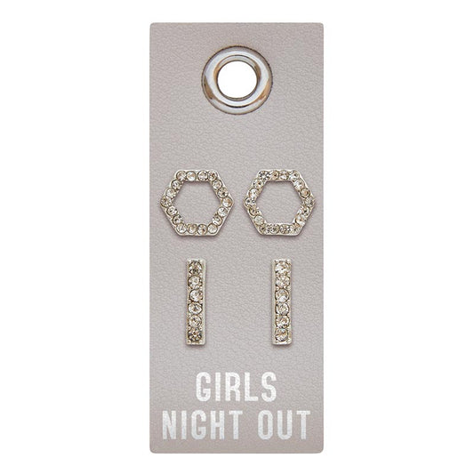 Silver Stud Earrings | Girls Night Out
