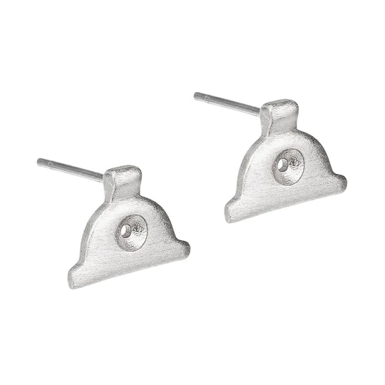 Silver Shepherd's Whistle Earrings
