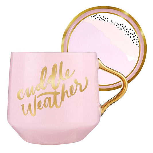 Mug And Coaster Lid - Cuddle Weather