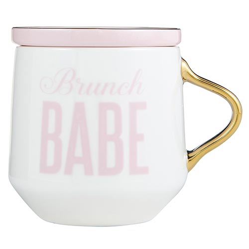 Mug And Coaster Lid - Brunch Babe