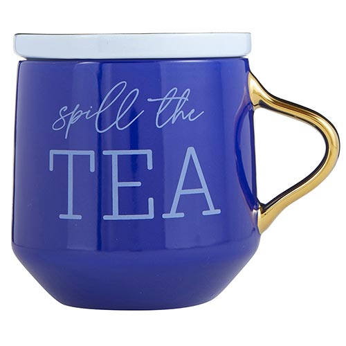 Mug And Coaster Lid - Spill The Tea