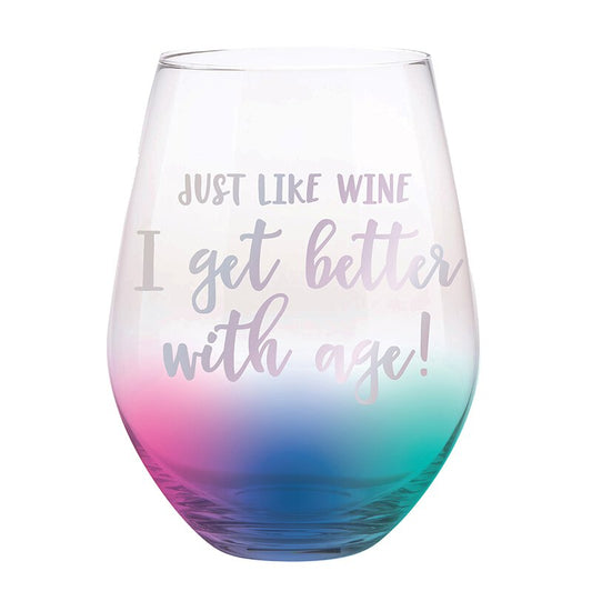 Jumbo Stemless Wine Glass - Just Like Wine
